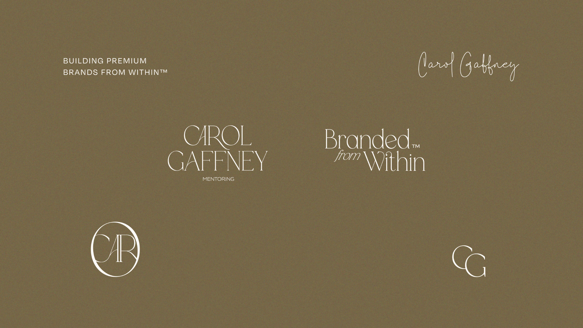 Logo collection - Carol gaffney - brand strategist